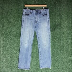 Brooks Brothers Jeans Men 33x30 Straight Fit Light Wash Denim